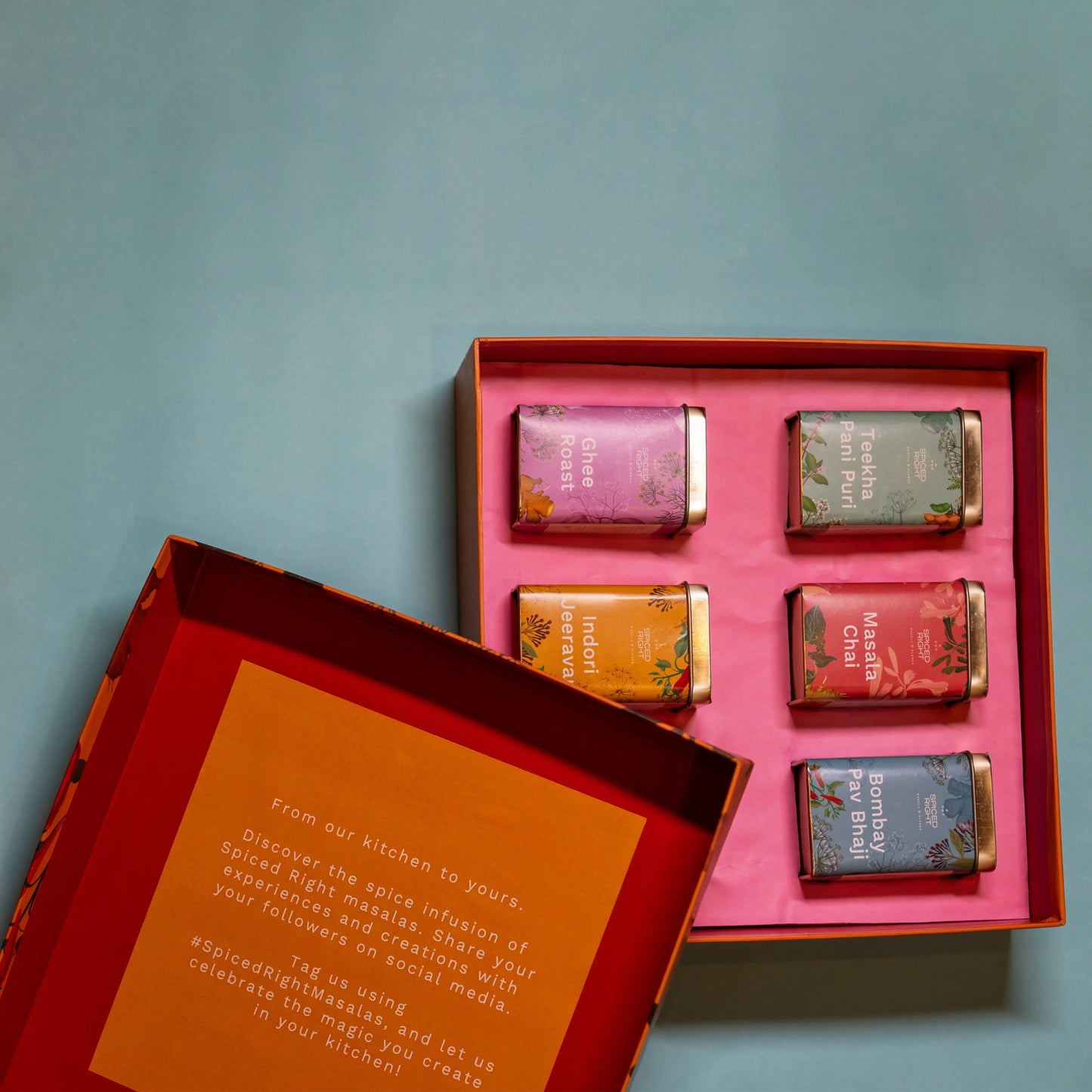 Set of six Spiced Right