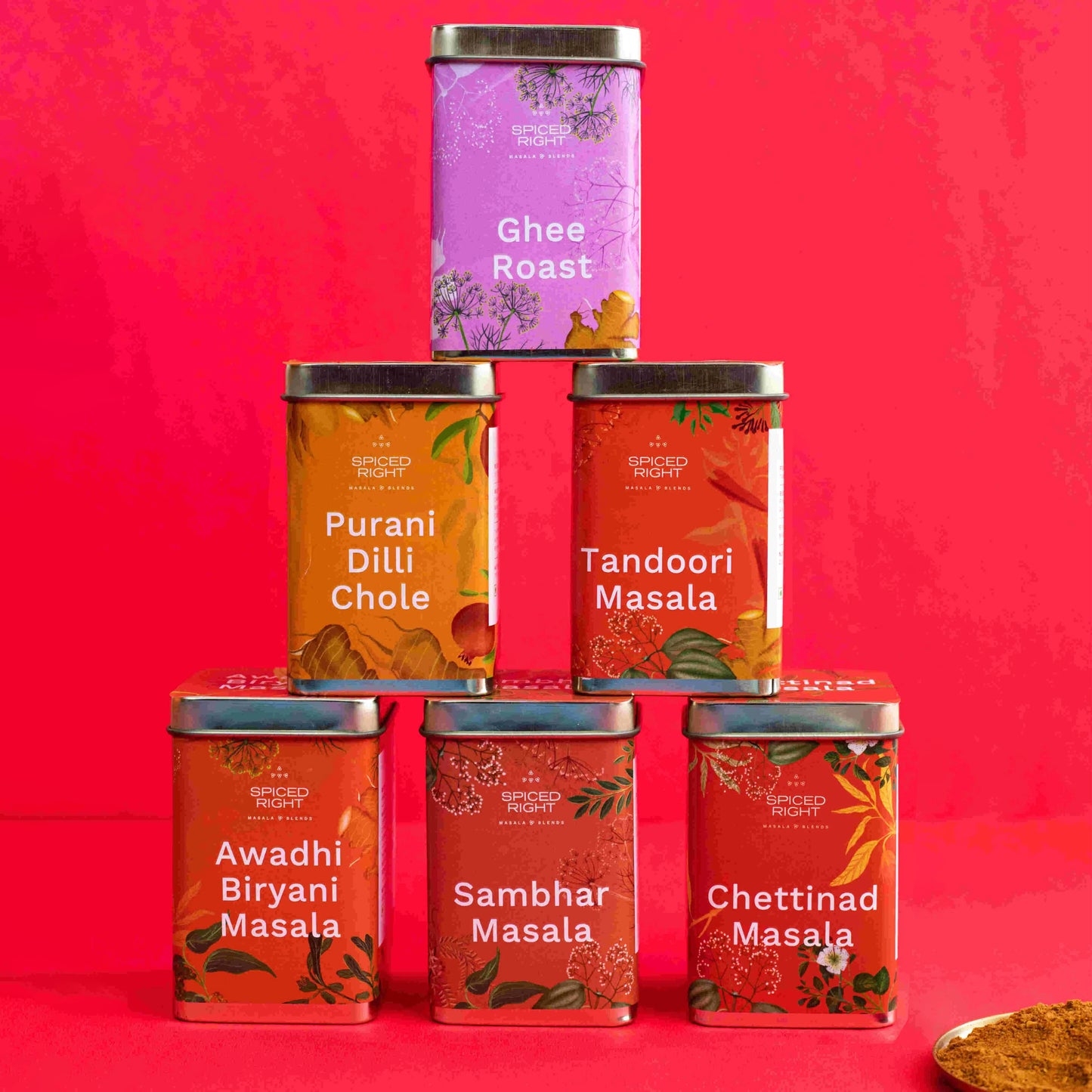 Set of six Spiced Right