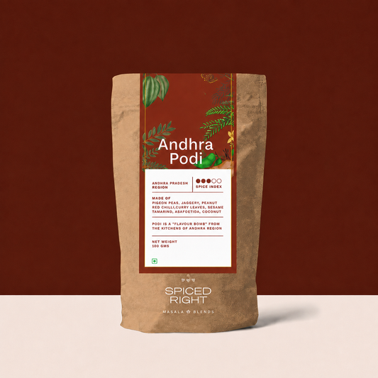 Spiced Right Andhra Podi pouch