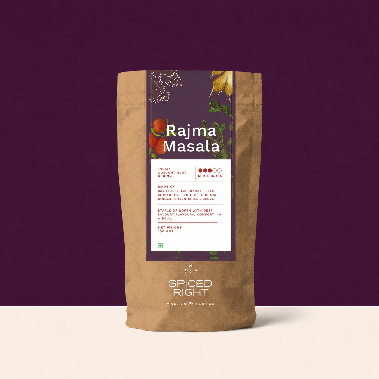 Spiced Right Rajma Masala pouch